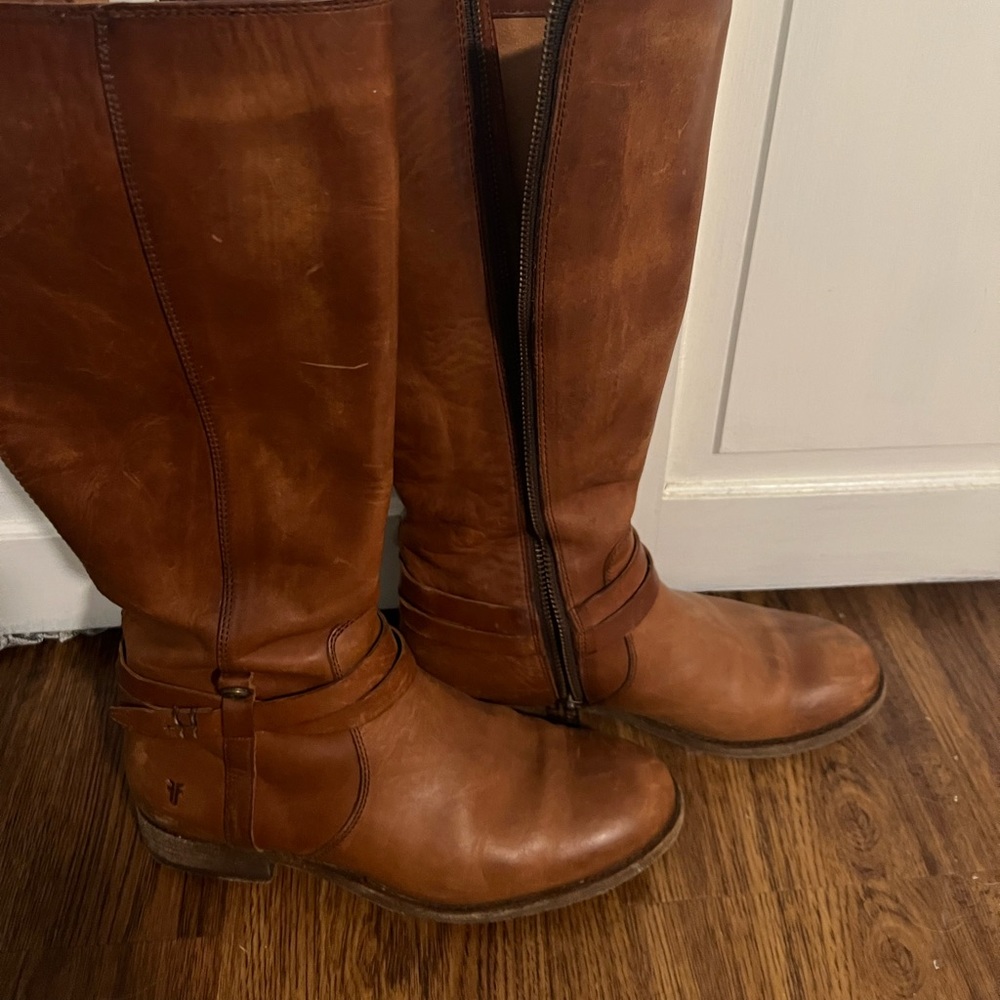 Frye Melissa belted boots
